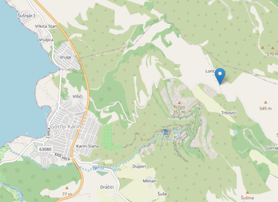 https://www.openstreetmap.org/?mlat=44.141801&mlon=15.664862#map=18/44.141801/15.664862 https://www.openstreetmap.org/?mlat=44.141801&mlon=15.664862#map=18/44.141801/15.664862